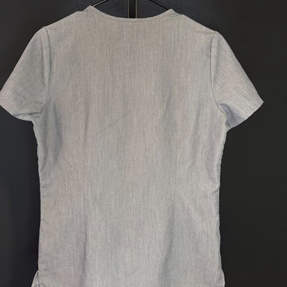 Figs Technical Collection Grey Scrub Top - Picture 3 of 4